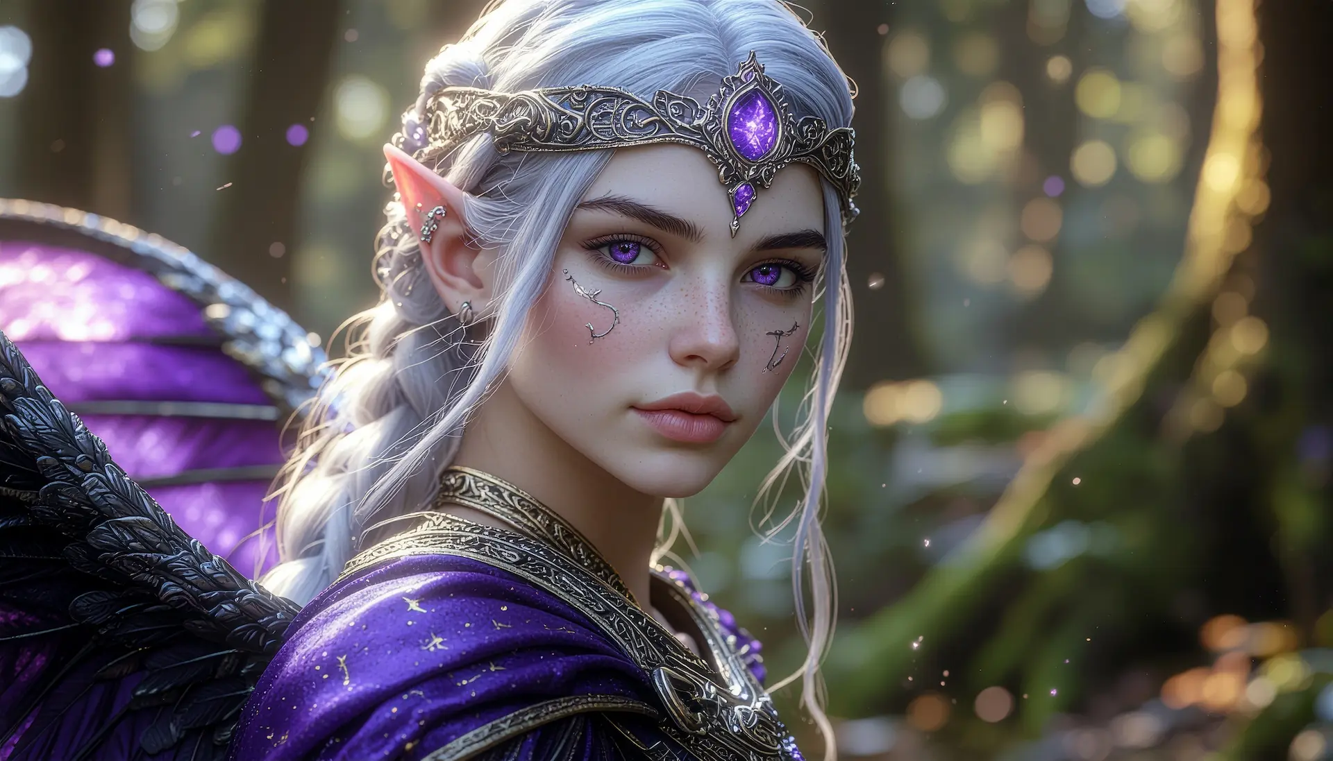 Firefly A close-up portrait of an elven 418622 s4O