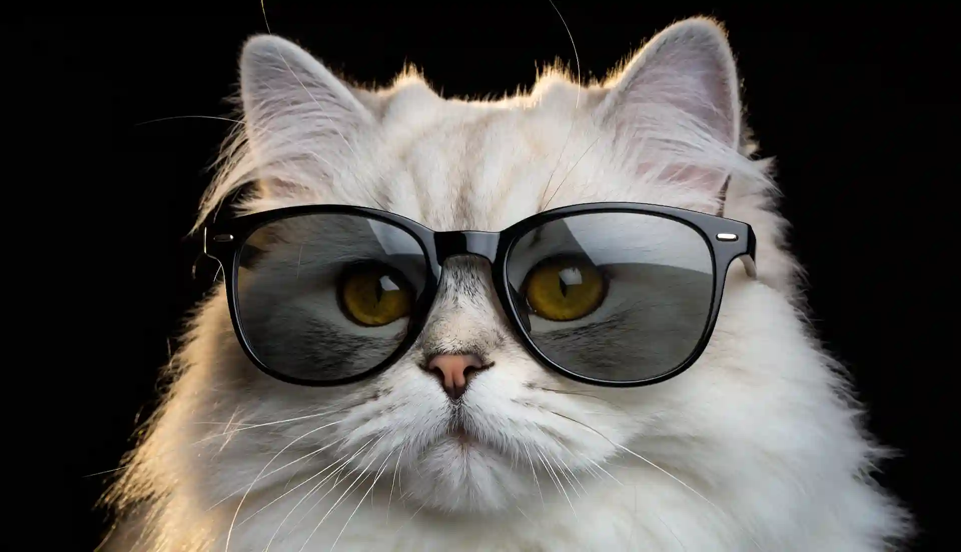 Firefly_wearing semi-transparent sunglasses with black frame 200271